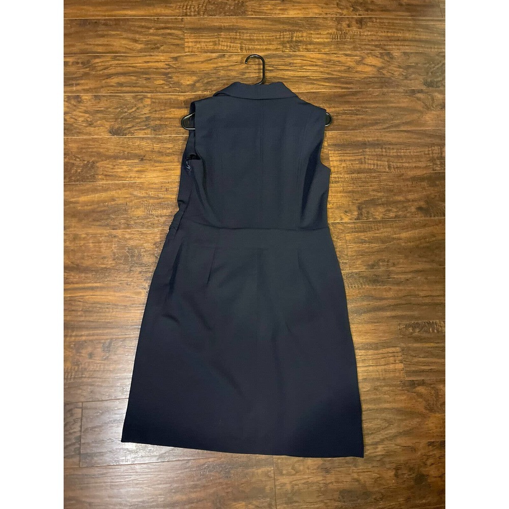 Tommy Hilfiger Navy dress sleeveless Classic v neck size 6 - Picture 6 of 6